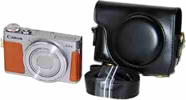 Canon G9 コンパクトデジタルカメラ 革ケース付き Amazon.co.jp: Canon 本革オリジナルケースCSC-G9BW : 家電＆カメラ
